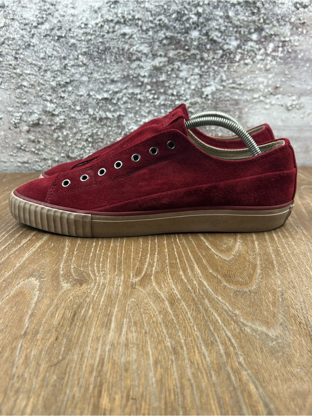 602 John Varvatos Men's Slip-On Suede Sneakers -  size 10